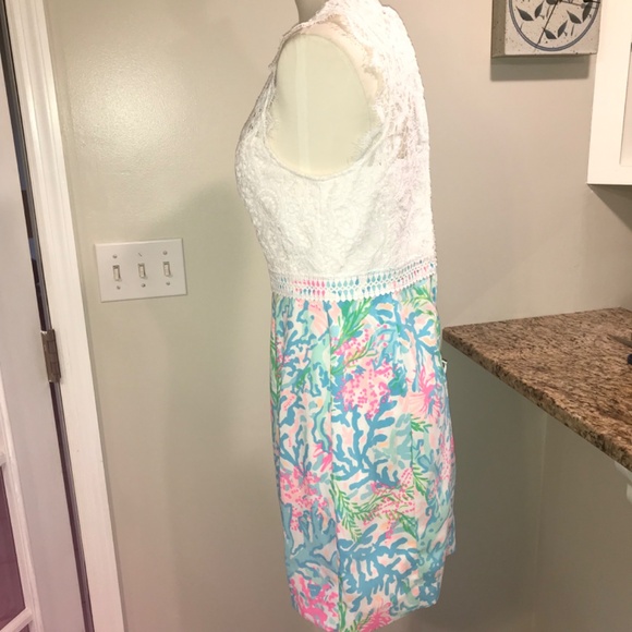 Lilly Pulitzer Sharice coral bay lace sheath dress - Picture 14 of 16